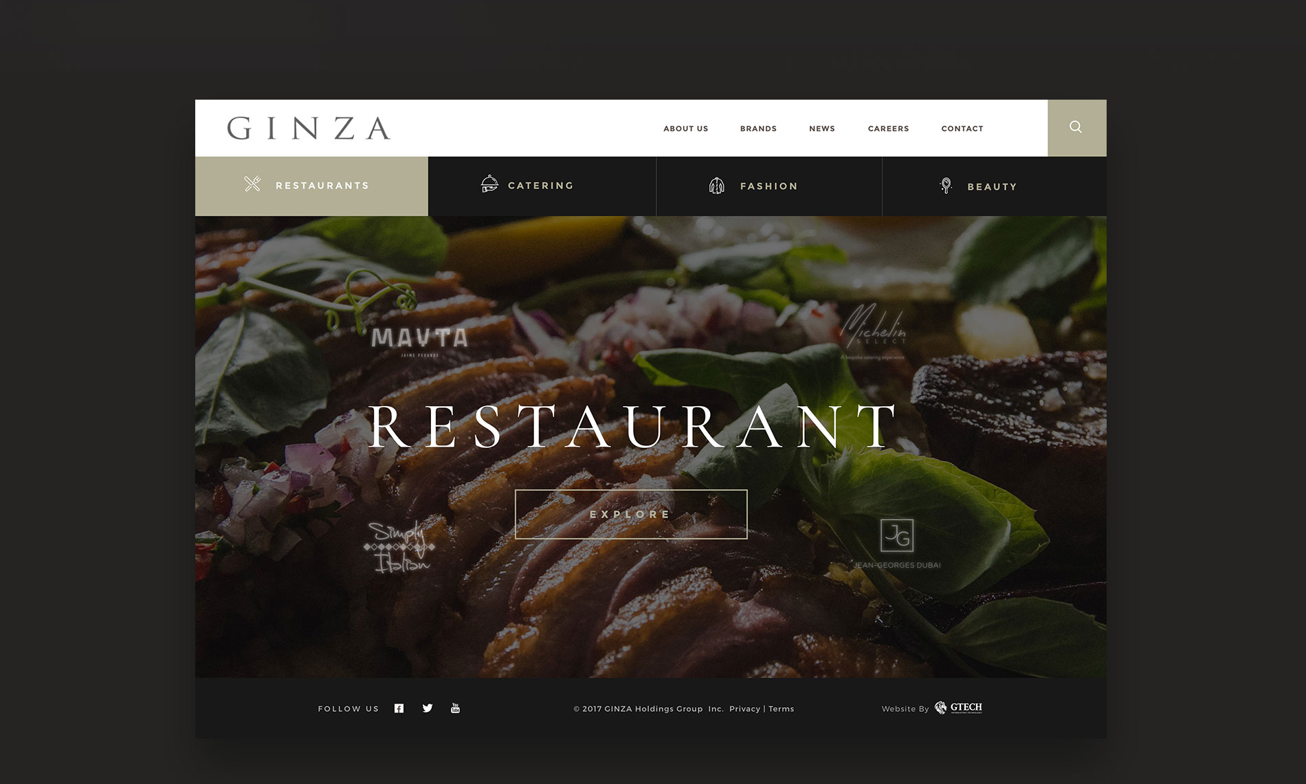 Ginza Holdings Web Design Agency Dubai GTECH