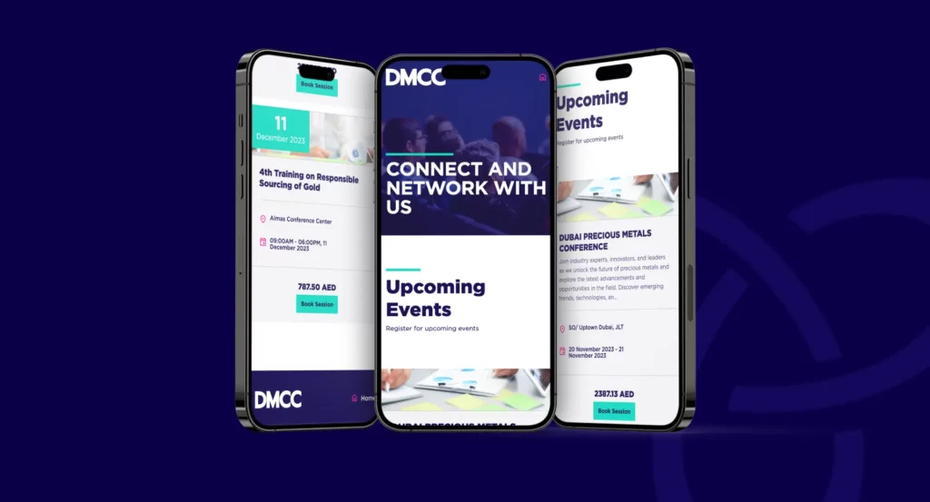 Event management and registration portfolio for DMCC