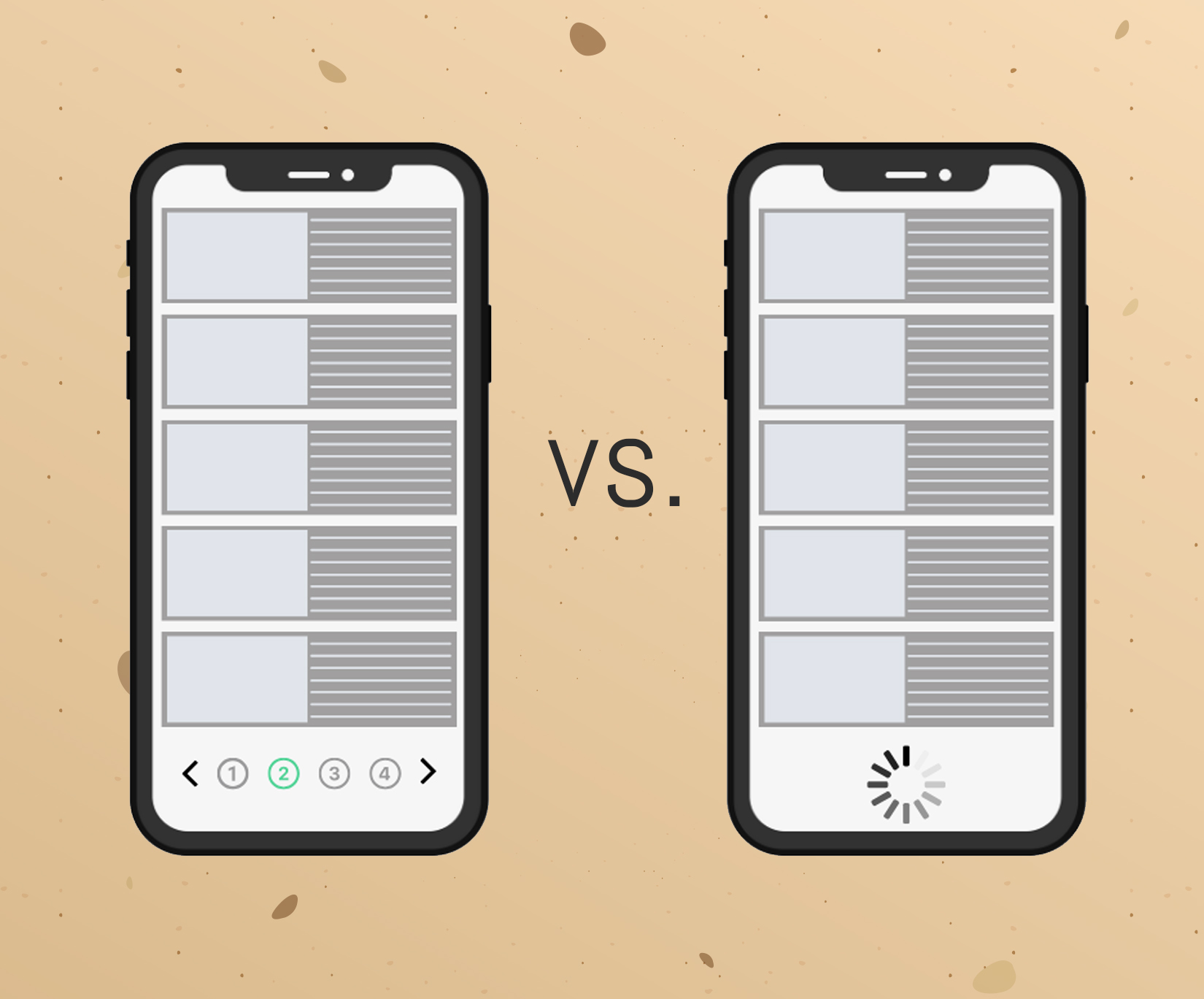 pagination vs infinite scroll